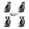 Service Caster 8 Inch Heavy Duty Semi Steel Cast Iron Wheel Caster Swivel 2 Rigid SCC, 2PK SCC-KP92S830-SSR-2-R-2 - alternate 7